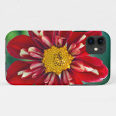 Mooie rode dahlia-printtelefoon Case-Mate iPhone case (Achterkant (horizontaal))