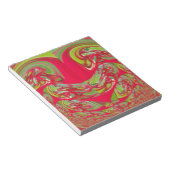 Mooie rode en groene textuur kleur Abstracte kunst Notitieblok (Schuin)