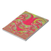 Mooie rode en groene textuur kleur Abstracte kunst Notitieblok (Linkerzijde)