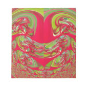 Mooie rode en groene textuur kleur Abstracte kunst Notitieblok (Voorkant)