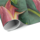 Mooie rode en Oranje Tulp Cadeaupapier (Rol Hoek)
