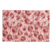 Mooie rode en roze monogramkussenslopen kussensloop (Achterkant-Links)