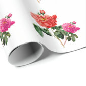 mooie  rode en roze roze roze bloemen cadeaupapier (Rol Hoek)