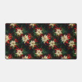 Mooie rode en witte poinsettia's bureaumat (Voorkant)