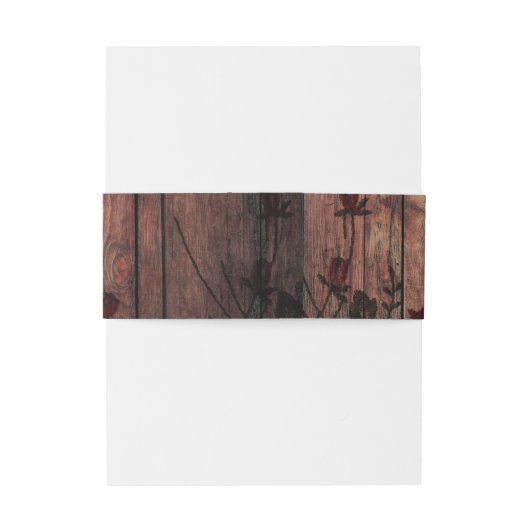 Mooie rode faux kant bruiloft uitnodigingen wikkel (Achterkant Voorbeeld)