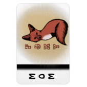 Mooie Rode Foxy Vos Magneet (Verticaal)