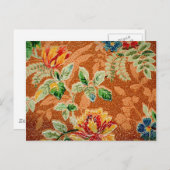 Mooie rode gele  Floral Fine Art Briefkaart (Voorkant / Achterkant)