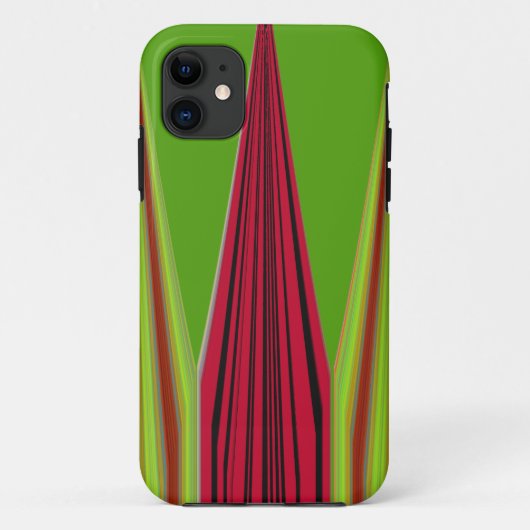 Mooie rode gele groene fractal kunst ontwerp      Case-Mate iPhone case (Achterkant)
