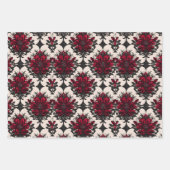 Mooie rode gotische Rozen Inpakpapier Vel (Voorkant 3)