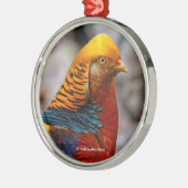 Mooie rode gouden hondenbrij metalen ornament (Links)