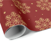 Mooie rode/gouden Kerstmis Cadeaupapier (Rol Hoek)