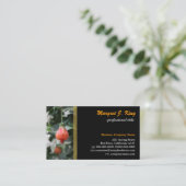 Mooie rode, groene visitekaartje. visitekaartje (Staand voorkant)