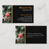 Mooie rode, groene visitekaartje. visitekaartje (Voorkant / Achterkant)