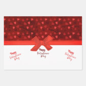 Mooie rode harten boog Valentijn Inpakpapier Vel (Voorkant)