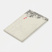 Mooie Rode Hartjes Bloemschikking Post-it® Notes (Schuin)