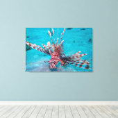 Mooie rode hond vis canvas afdruk (Insitu (Houten vloer))