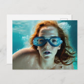 Mooie rode hond, zwammen briefkaart (Voorkant / Achterkant)