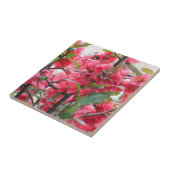 Mooie Rode Japanse kwekerij Tegeltje (Zijkant)