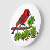 Mooie rode kardinaal grote klok (Hoek)