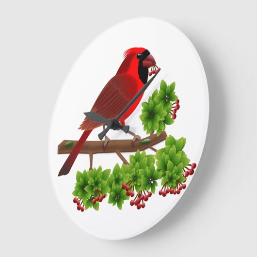 Mooie rode kardinaal grote klok (Hoek)