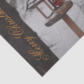 Mooie rode kardinaal kerstweefsel papier (Detail)