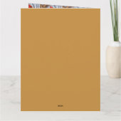 Mooie rode kardinaalvogel op tak kaart (Achterkant)