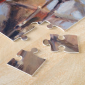 Mooie rode kardinale vogel in de balenboom legpuzzel (Zijkant)