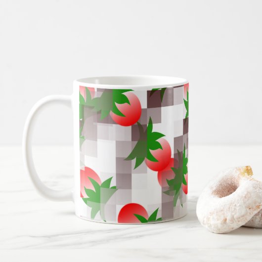 Mooie Rode Kersen Koffiemok (Met donut)