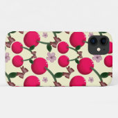 Mooie rode kersenpatroon  Case-Mate iPhone case (Achterkant (horizontaal))