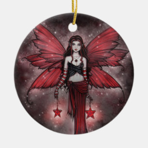 Mooie Rode Kerst Elf Ornament