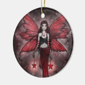 Mooie Rode Kerst Elf Ornament (Links)