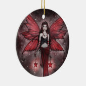 Mooie rode kerst fee Ornament (Rechts)