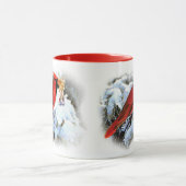 Mooie Rode Kerst Welkomstkerst Mok (Midden)