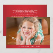 Mooie Rode Kerstkaart (Voorkant / Achterkant)