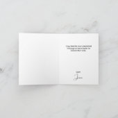 Mooie rode kerstkardinaal bedankkaart (Binnen)