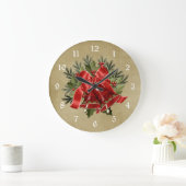 Mooie Rode Kerstklokken Kerst Wandklok (Huis)