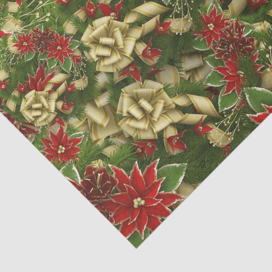 Mooie rode kerstpatroonpatronen tissuepapier (Detail)