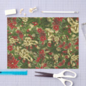 Mooie rode kerstpatroonpatronen tissuepapier (Craft)