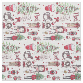 Mooie rode kerstWaterverven Stof