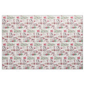 Mooie rode kerstWaterverven Stof (Fat Quarter)