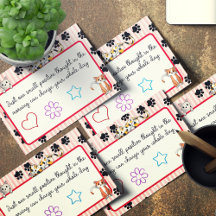 Mooie rode kleur met poten schattige kittens 4" x 