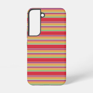 Mooie rode kleurrijke strepen samsung galaxy hoesje