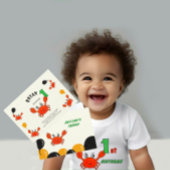 Mooie rode krabben kaart