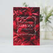 mooie rode liefde, je kaart (Staand voorkant)