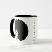 Mooie Rode Lip Afro Mok (Voorkant links)