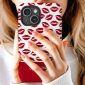 Mooie Rode Lippenstift Kusjes Script Naam Case-Mate iPhone Case