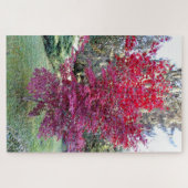 Mooie Rode Maple-boom Legpuzzel (Horizontaal)
