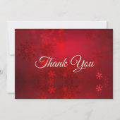 Mooie rode monogram marmeren kunst bedankkaart (Voorkant)