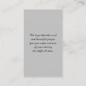 Mooie Rode Oranje Blauwe Bot Kaart Visitekaartje (Achterkant)