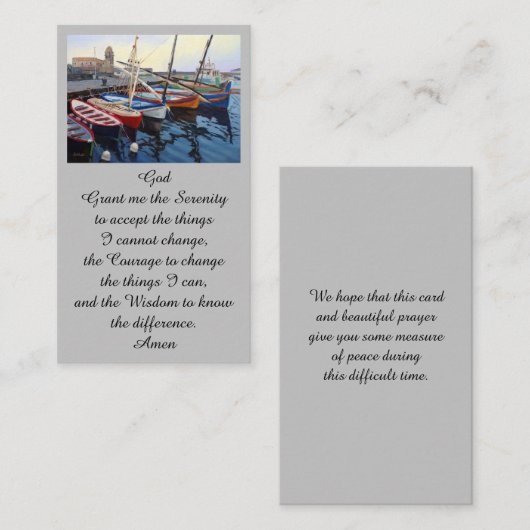 Mooie Rode Oranje Blauwe Bot Kaart Visitekaartje (Voorkant / Achterkant)